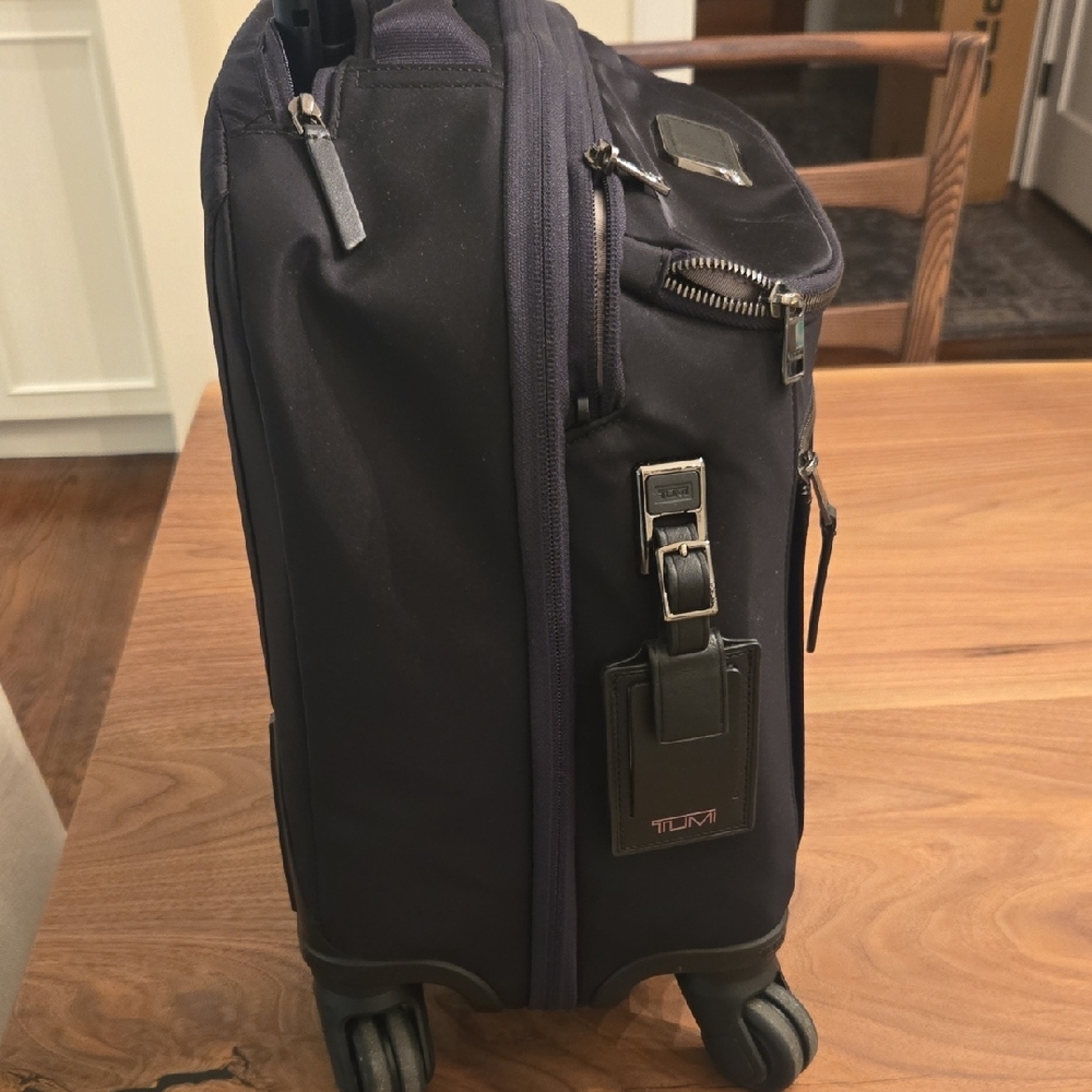 Navy Rolling Travel Bag - Picture 3 of 7